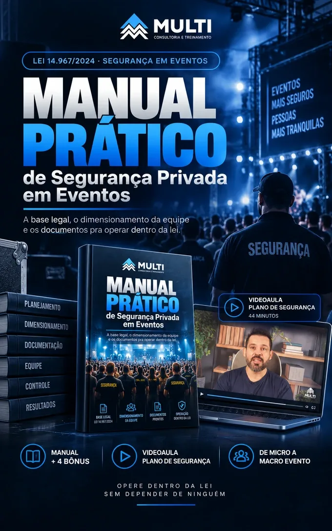 Capa do Manual Prático de Segurança Privada em Eventos